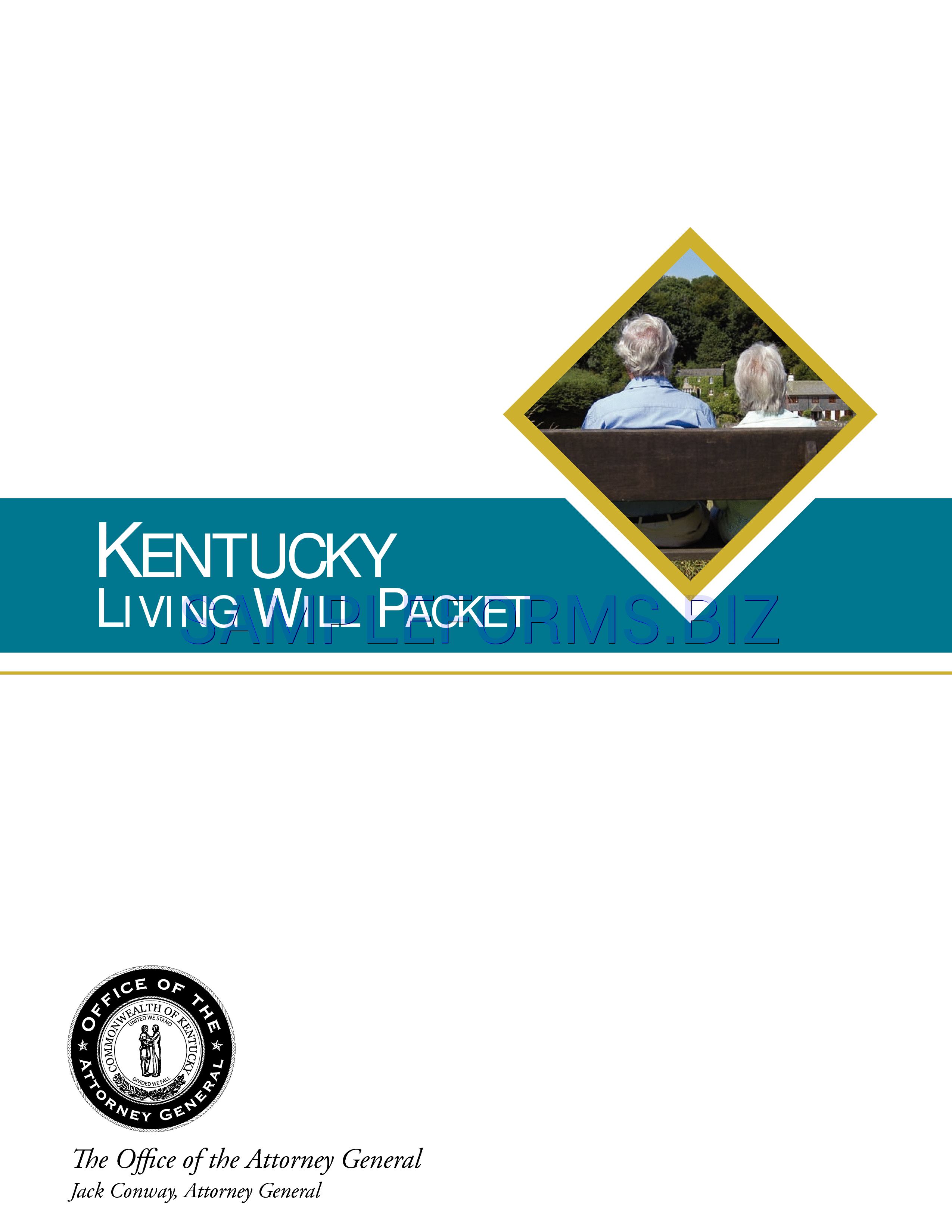 Preview free downloadable Kentucky Living Will Directive Form in PDF (page 1)